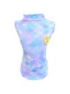 Camiseta Regatinha Escamas Sereia com Proteção UV para cachorro Tamanho:P