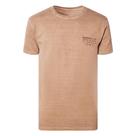 Camiseta Reserva Slim Estampa Placa Antiga Masculina Marrom