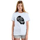 Camiseta Respeita as Mina Respeito Camisa Personalizada Blusa Adulto Algodão com Poliéster Camiseta Respeita as Mina Respeito Camisa Personalizada Blusa Adulto Algodão com Poliéster