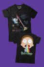 Camiseta Rick And Morty Raio Arco Íris