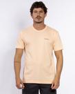 Camiseta Rip Curl Relaxed Fit 100% Algodão Estampa Relevo Peach Nectar