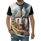 Camiseta Roça Vida Rural Lavoura Campo Sítio Fogão A Lenha