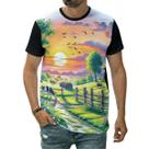 Camiseta Roça Vida Rural Lavoura Campo Sítio Natureza Lago