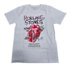 Camiseta Rolling Stones Blusa Banda Rock Branco Bo650bc