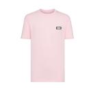 Camiseta Rosa - Basic Patch Couro Metal