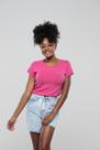 Camiseta - Rosa Estampada Camiseta - Rosa Estampada