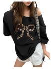 Camiseta RoseSeek Girl's Off The Shoulder Number Graphic 10Y