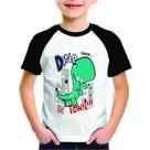 Camiseta Roupa de Criança Kids de Dinossauro Personalizado