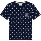 Camiseta Roupa Infantil Camisa Milon Barquinhos Filhos Manga Curta Casual Básica Meia Malha