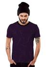 Camiseta Roxa com Gravetos Outono Inverno Masculino
