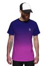 Camiseta Roxa e Azul Degradê Purple and Blue Masculina