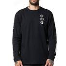 Camiseta RVCA Manga Longa Ruotolo Stack WT24 Preto