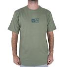 Camiseta RVCA Mini Balance Box WT25 Masculina Verde Militar