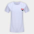 Camiseta São Paulo Coração Tricolor Feminina Camiseta São Paulo Coração Tricolor Feminina