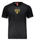 Camiseta são paulo spf frequencia preto braziline - Camiseta são paulo spf frequencia preto braziline -