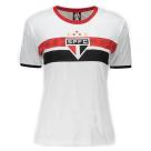 Camiseta São Paulo Stencil Feminina - Branco Camiseta São Paulo Stencil Feminina - Branco