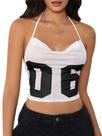 Camiseta sem encosto MakeMechic Y2k para mulheres Camiseta sem encosto MakeMechic Y2k para mulheres