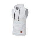 Camiseta Sem Mangas Com Capuz Para Homens, Moda Casual, Top De Academia, Colete Esportivo