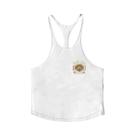 Camiseta Sem Mangas De Algodão Com Estampa De Tigre Para Homens, Respirável, Estilo Y Back, Ideal Camiseta Sem Mangas De Algodão Com Estampa De Tigre Para Homens, Respirável, Estilo Y Back, Ideal