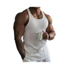 Camiseta Sem Mangas De Verão Para Homens Com Listras, Top De Ginástica, Vestuário Esportivo Para