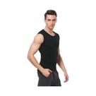 Camiseta Sem Mangas Masculina De Algodão, Respirável, Com Ombros Largos, Slim Fit Para Esportes E