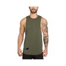Camiseta Sem Mangas Respirável Para Academia Masculina Em Algodão, Ideal Para Treinos De Verão E