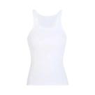 Camiseta Sem Mangas Verde Em Tricô Com Listras Para Mulheres, Estilo Vintage Básico, Camisetas