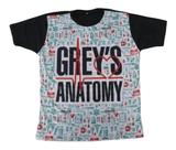 Camiseta Série Greys Anatomy Blusa Adulto Unissex S023 BM