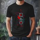 Camiseta Serie Round 6 Squid Game Logo Sinais Algodao