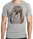 Camiseta Shih-tzu pintura Blusa criança infantil juvenil adulto camisa tamanhos