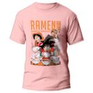 Camiseta Shonen Jump Anime One Piece Naruto DBZ 1 Rosa
