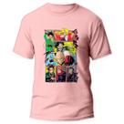 Camiseta Shonen Jump Anime One Piece Naruto DBZ 4 Rosa
