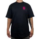Camiseta Skate Same Icon Preto e Rosa