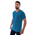 Camiseta Slim Masculina Justa Lisa Ajustada