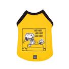 Camiseta Snoopy Hee Hee Amarela Tamanho GG - Zooz Pets