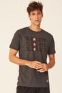 Camiseta Starter Estampada Collab Cemporcento Skate Cinza Mescla Escuro