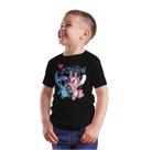 Camiseta Stitch Casal Namorados Infantil