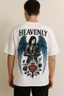 Camiseta Streetwear Oversized Masculina Branca