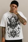 Camiseta Streetwear Oversized Masculina heavy metal