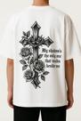 Camiseta Streetwear Oversized Masculina my shadows the only one that walks beswe me