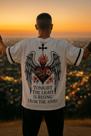 Camiseta Streetwear Oversized Masculina tonight the light is rising from the ashes