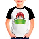 Camiseta SUPER MARIO BROS LUIGI Games Jogos Moda Infantil Roupa Criança 06