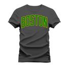 Camiseta T-Shirt Algodão Premium Estampada Boston