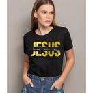 Camiseta T-shirt Blusa Feminina Leoa de Judá - Moda jesus dourado