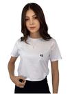 Camiseta T-Shirt Branca 100% Algodão Mini Logo Preto Valansuelo