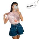 Camiseta T-Shirt Feminina de algodão Ilhama