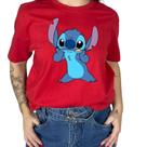Camiseta T-shirt Feminina Funny Stich lingua fofo Cores Diversas Camiseta T-shirt Feminina Funny Stich lingua fofo Cores Diversas