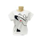 Camiseta T-Shirt Feminina MC em tecido protecao UV MULHER CHAPEU Camiseta T-Shirt Feminina MC em tecido protecao UV MULHER CHAPEU