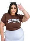 Camiseta T-shirt Feminina Plus Size Estampada Pronta Entrega 100% Algodão