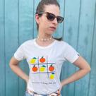 Camiseta T-shirt Femininas Jogo da Velha Camiseta T-shirt Femininas Jogo da Velha